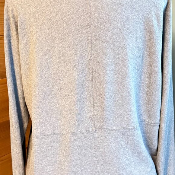Banana Republic Open Front Cardigan Sweatshirt Gray Relaxed Lounge Shawl Neck M - Picture 2 of 6